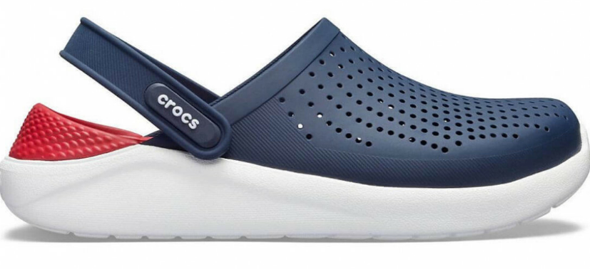 Crocs Оригінал LiteRide™ Clog Navy / Peper Чоловічі та Жіночі Крокс США (204592) - 36 (Стопа 22.5-23.2см) M4/W6 100096 фото