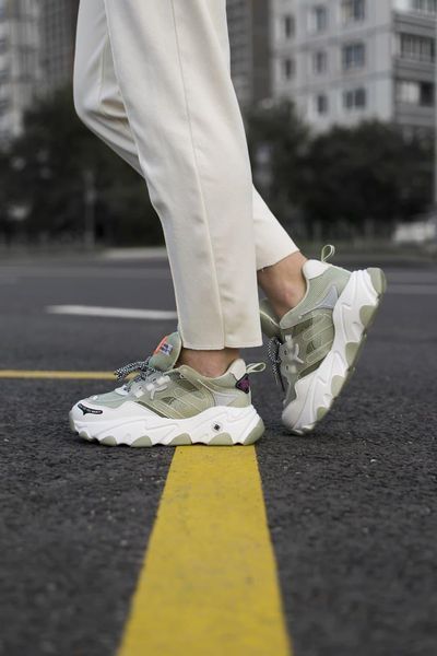 Shoes Mint White Спортивні кроссівкі жіночі на білій підошві (1005490) - Розмір 35 (US 4) 113353 фото