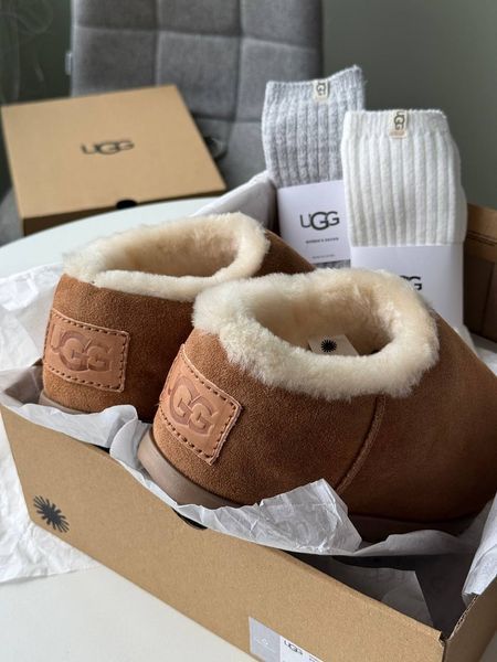 UGG Australia США Slipper Pumped Slide Chestnut Уггі на платформі пампед руді замшеві Австралія - Розмір 35 (US 4) 2110100977 фото