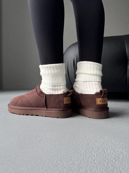 UGG Australia США Ugg Classic Micro Boot Brown мікро міні Уггі шоколадні замшеві Австралія - Розмір 35 (US 4) 1016222636 фото