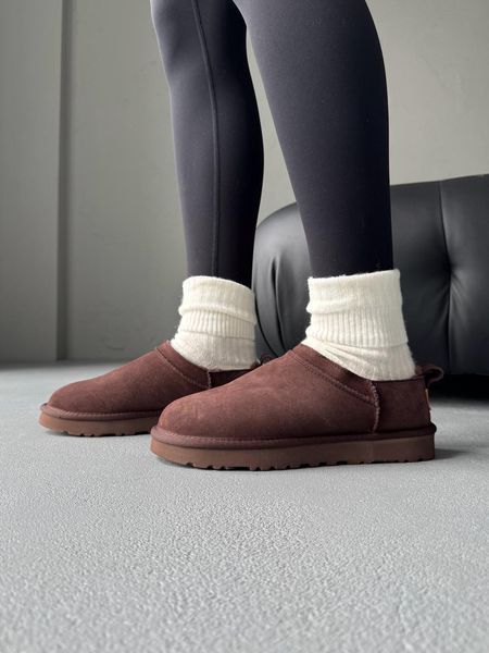 UGG Australia США Ugg Classic Micro Boot Brown мікро міні Уггі шоколадні замшеві Австралія - Розмір 35 (US 4) 1016222636 фото