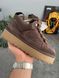 UGG Australia Classic Lowmel Sneaker Platform Chocolate Кросівки з хутром на платформі шоколадні уггі замш цільна овчина Угг Австралія - Розмір 35 (US 4) 2110100577 фото 3