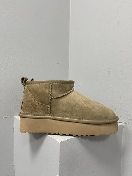 UGG Australia США Ultra Mini Platform II Khaki Olive AntiLope Уггі ультра міні платформа Угг Австралія - Розмір 35 (US 4) 2111555 фото