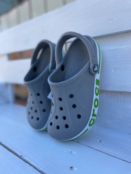 Crocs Оригінал Bayaband ™ Clog Charcoal Яскраво Зелені чоловічі Крокс США (205089) - 36 (Стопа 22.5-23.2см) M4/W6 100009 фото