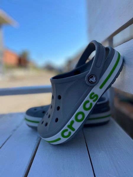 Crocs Оригінал Bayaband ™ Clog Charcoal Яскраво Зелені чоловічі Крокс США (205089) - 36 (Стопа 22.5-23.2см) M4/W6 100009 фото