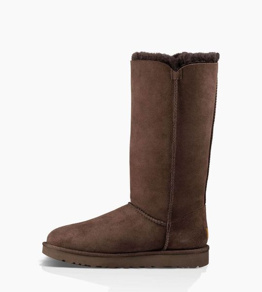 UGG Australia США Tall Triplet Button II Шоколад цільна овчина Угг Австралия - Розмір 35 (US 4) 2110595 фото