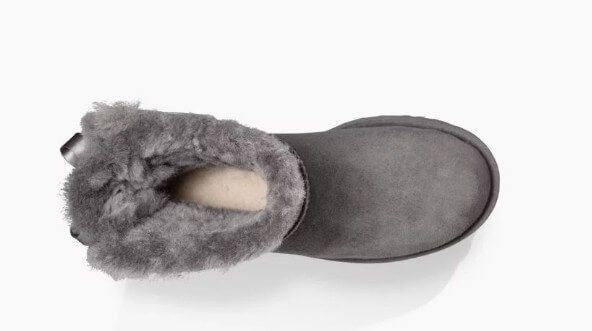 UGG Australia США Mini Bailey Bow II Сірі натуральні замшеві уггі міні бант Угг Австралія - Розмір 35 (US 4) 2110866 фото