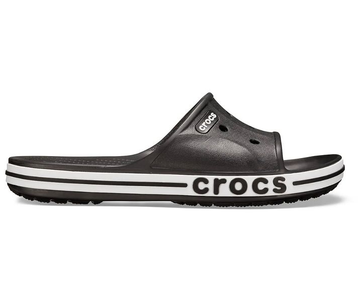 Crocs Оригінал Bayaband™ Slide Black чорні / білі Чоловічі Жіночі Крокс США (205393-11) - 36 (Стопа 22.5-23.2см) M4/W6 105400 фото