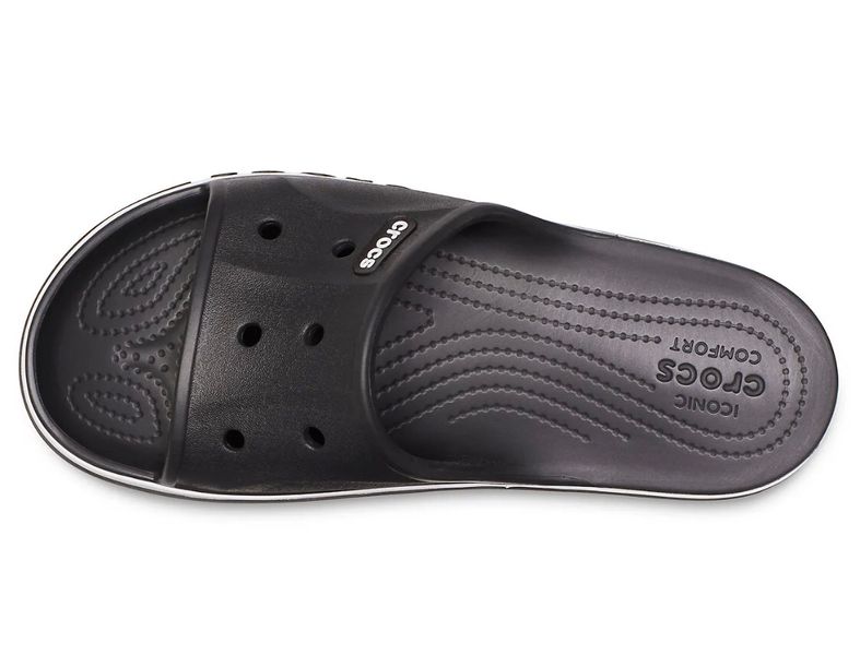 Crocs Оригінал Bayaband™ Slide Black чорні / білі Чоловічі Жіночі Крокс США (205393-11) - 36 (Стопа 22.5-23.2см) M4/W6 105400 фото