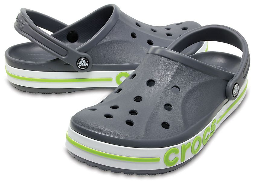 Crocs Оригінал Bayaband ™ Clog Charcoal Яскраво Зелені чоловічі Крокс США (205089) - 36 (Стопа 22.5-23.2см) M4/W6 100009 фото