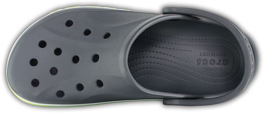 Crocs Оригінал Bayaband ™ Clog Charcoal Яскраво Зелені чоловічі Крокс США (205089) - 36 (Стопа 22.5-23.2см) M4/W6 100009 фото