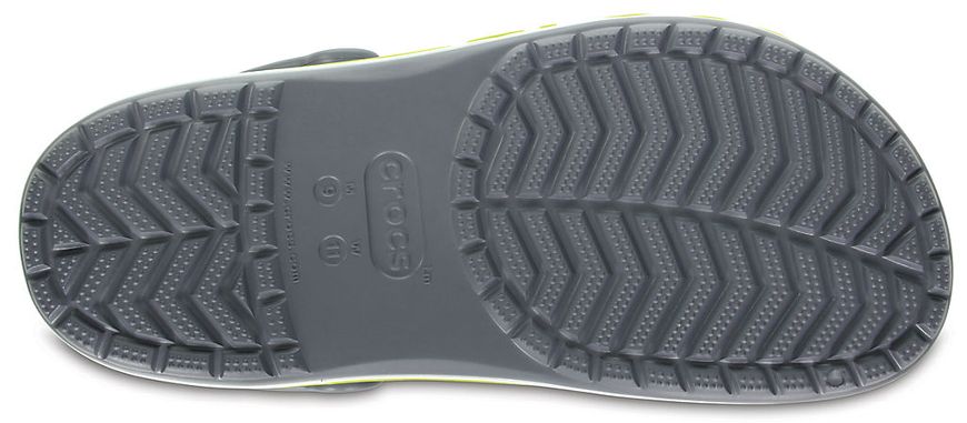 Crocs Оригінал Bayaband ™ Clog Charcoal Яскраво Зелені чоловічі Крокс США (205089) - 36 (Стопа 22.5-23.2см) M4/W6 100009 фото