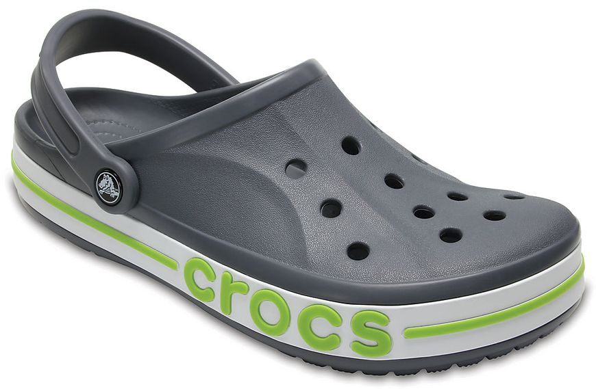 Crocs Оригінал Bayaband ™ Clog Charcoal Яскраво Зелені чоловічі Крокс США (205089) - 36 (Стопа 22.5-23.2см) M4/W6 100009 фото