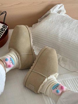 UGG Australia США Slipper Pumped Slide Beige Уггі на платформі пампед бежеві пісочні замшеві Австралія - Розмір 35 (US 4) 2110100993 фото
