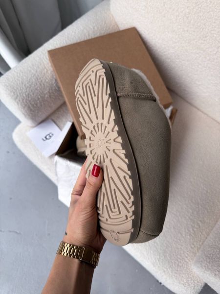 UGG Australia США Slipper Pumped Slide Beige Уггі на платформі пампед бежеві пісочні замшеві Австралія - Розмір 35 (US 4) 2110100993 фото