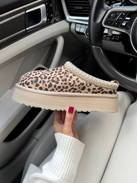 UGG Australia США Tazz Slipper Tasman Platform Leopard Уггі на платформі леопардові замшеві Австралія - Розмір 35 (US 4) 1016222702 фото