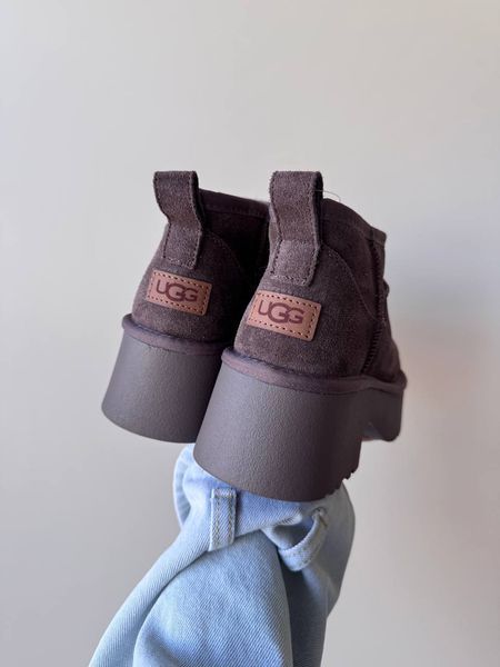 UGG Australia США Ugg Classic Ultra Mini Height Dusted Cocoa Ультра міні Уггі на платформі сірі замшеві Австралія - Розмір 35 (US 4) 1016222752 фото