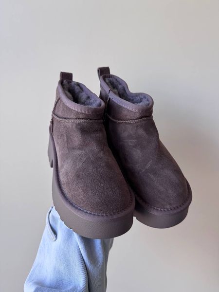 UGG Australia США Ugg Classic Ultra Mini Height Dusted Cocoa Ультра міні Уггі на платформі сірі замшеві Австралія - Розмір 35 (US 4) 1016222752 фото