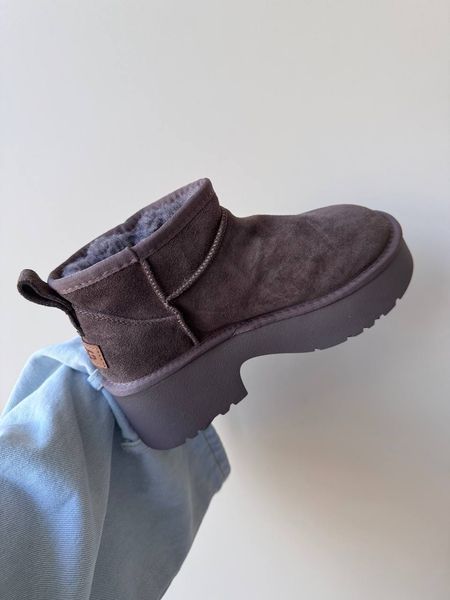 UGG Australia США Ugg Classic Ultra Mini Height Dusted Cocoa Ультра міні Уггі на платформі сірі замшеві Австралія - Розмір 35 (US 4) 1016222752 фото