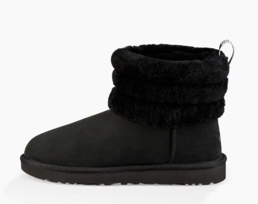 UGG Australia США Mini Fluff Чорний натуральні міні Угг Австралія - Розмір 35 (US 4) 2111119 фото