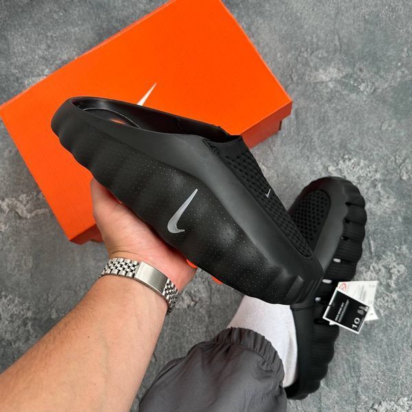 Шльопанці Nike Calm Slide Black Оригінал Чорні Чоловічі Жіночі Сабо Шлепки США - Розмір 36 (US 5) 1071814801 фото