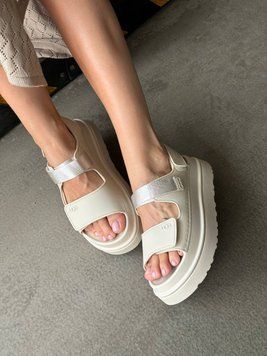 UGG Australia США Goldenglow Sandals Beige Уггі сандалі на платформі бежеві Австралія - Розмір 35 (US 4) 10718145704 фото