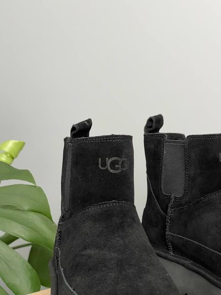 UGG Australia Classic Chelsea Platform Tractor Black угг з хутром міні чорні на платформі замш цільна овчина Угг Австралія - Розмір 35 (US 4) 2110100829 фото