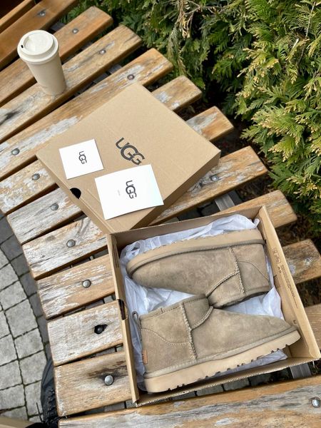 UGG Australia США Classic Ultra Mini Khaki  Антілоп Хакі натуральні зимові ультра міні Угг Австралія - Розмір 35 (US 4) 2111632 фото