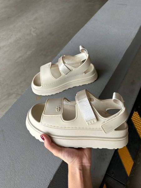UGG Australia США Goldenglow Sandals Beige Уггі сандалі на платформі бежеві Австралія - Розмір 35 (US 4) 10718145704 фото
