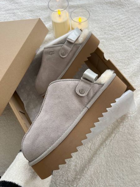 UGG Australia США Lanah Clog Grey Platform Уггі на платформі сірі замшеві Австралія - Розмір 35 (US 4) 1016222538 фото