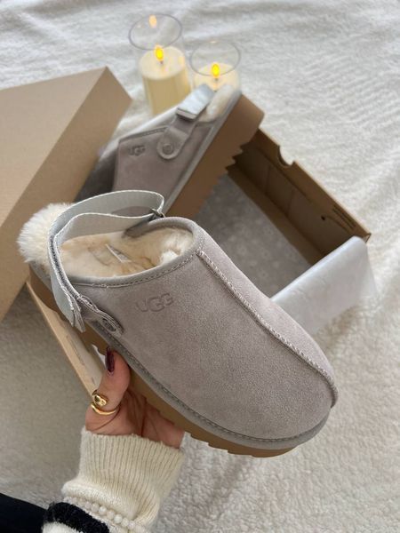 UGG Australia США Lanah Clog Grey Platform Уггі на платформі сірі замшеві Австралія - Розмір 35 (US 4) 1016222538 фото