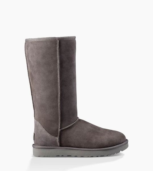 UGG Australia США Classic Tall II Серый цільна овчина Угг Австралия - Розмір 35 (US 4) 2110518 фото