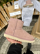 UGG Australia США Classic Mini Pink Suede II натуральні зимові міні Угг Австралія - Розмір 35 (US 4) 2111368 фото 2