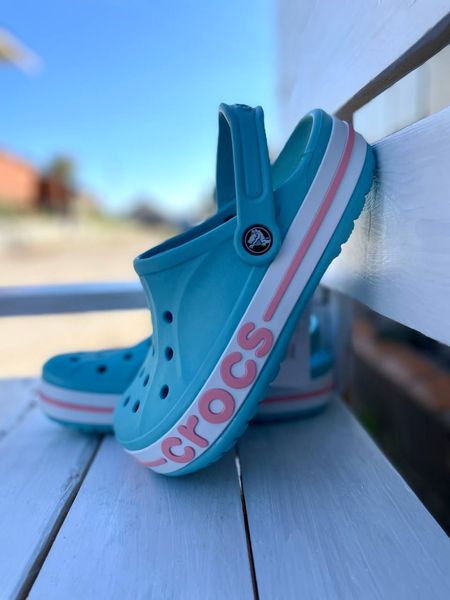 Crocs Оригінал Bayaband ™ Clog Ice Blue / Melon Жіночі Крокс США (205089) - 36 (Стопа 22.5-23.2см) M4/W6 100665 фото