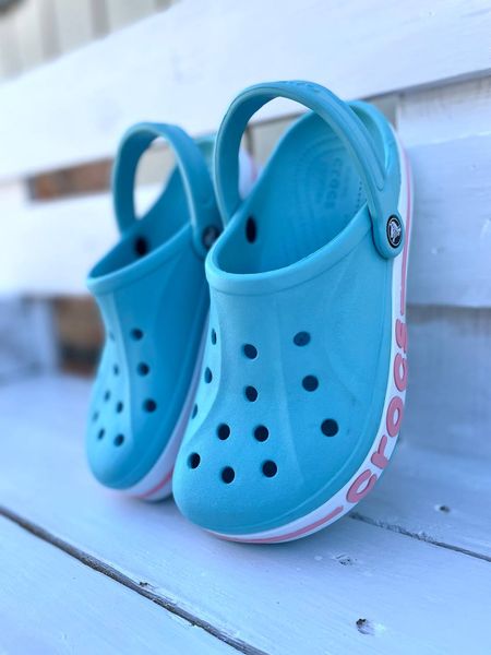 Crocs Оригінал Bayaband ™ Clog Ice Blue / Melon Жіночі Крокс США (205089) - 36 (Стопа 22.5-23.2см) M4/W6 100665 фото