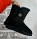 UGG Australia Short Bailey Button II Чорні короткі з гудзиком цільна овчина Угг Австралія - Розмір 35 (US 4) 2110441 фото 5