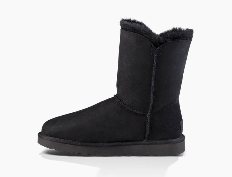 UGG Australia Short Bailey Button II Чорні короткі з гудзиком цільна овчина Угг Австралія - Розмір 35 (US 4) 2110441 фото