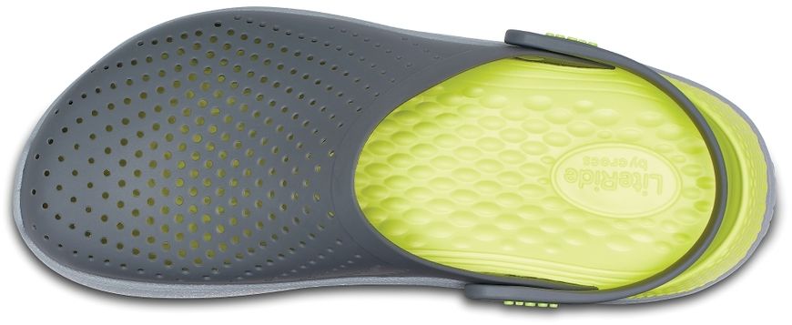 Crocs Оригінал LiteRide™ Clog Сірі/світло-зелені Чоловічі та Жіночі Крокс США (204592) - 36 (Стопа 22.5-23.2см) M4/W6 99909 фото