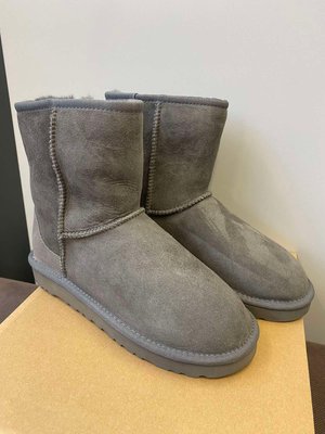 UGG Australia Classic Short II Сірі короткі уггі цільна овчина Угг Австралія - Розмір 35 (US 4) 2110320 фото