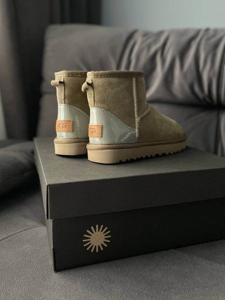 UGG Australia США Mini Mokko Metallic II світло коричневі натуральна овчина до -30 міні Австралія металік замшеві угги - Розмір 35 (US 4) 2111841 фото