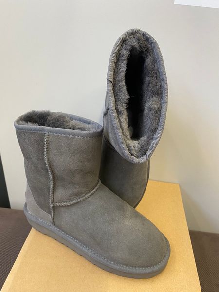 UGG Australia Classic Short II Сірі короткі уггі цільна овчина Угг Австралія - Розмір 35 (US 4) 2110320 фото