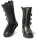 UGG Australia США Leather Tall Triplet Черный натуральні Угг Австралия - Розмір 35 (US 4) 2110668 фото 3