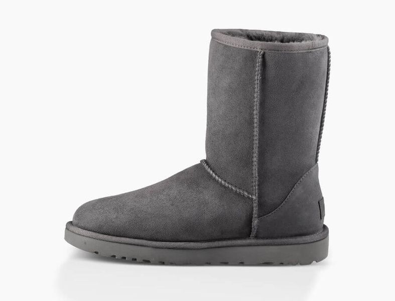 UGG Australia Classic Short II Сірі короткі уггі цільна овчина Угг Австралія - Розмір 35 (US 4) 2110320 фото