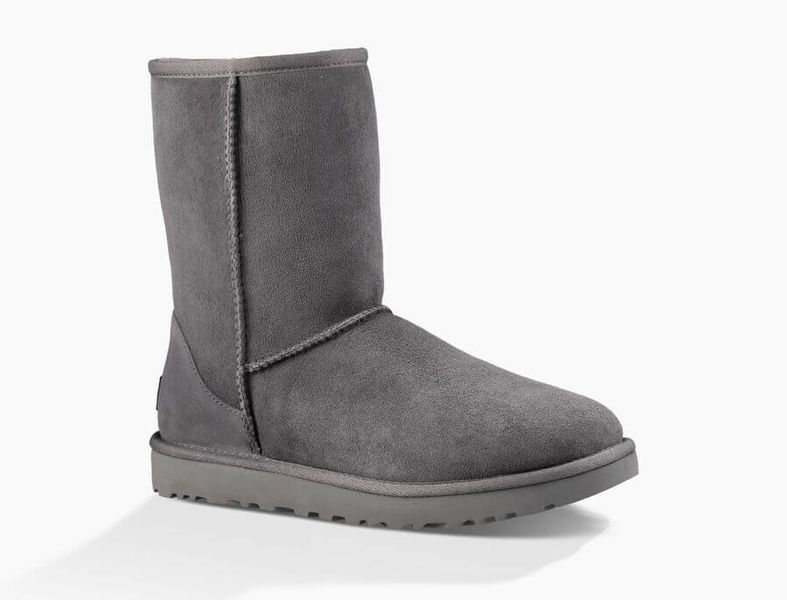 UGG Australia Classic Short II Сірі короткі уггі цільна овчина Угг Австралія - Розмір 35 (US 4) 2110320 фото