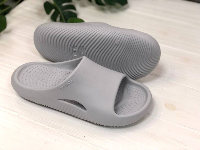 Crocs Оригінал Classic Слайди Crocs Mellow Slide Gray Сірі Крокс США (1670855291) (Копировать) - 36 (Стопа 22.5-23.2см) M4/W6 114562 фото