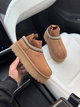 UGG Australia США Tasman Platform Sock Chestnut Уггі тасман платформа руді замшеві Австралія - Розмір 35 (US 4) 2110100682 фото