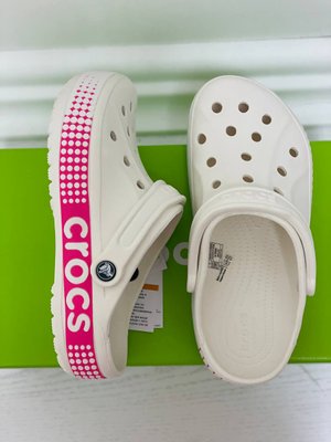 Crocs Оригінал Bayaband Logo Motion ™ Clog Білі Жіночі Крокс США (206852-001) - 36 (Стопа 22.5-23.2см) M4/W6 100940 фото