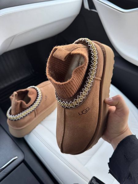UGG Australia США Tasman Platform Sock Chestnut Уггі тасман платформа руді замшеві Австралія - Розмір 35 (US 4) 2110100682 фото