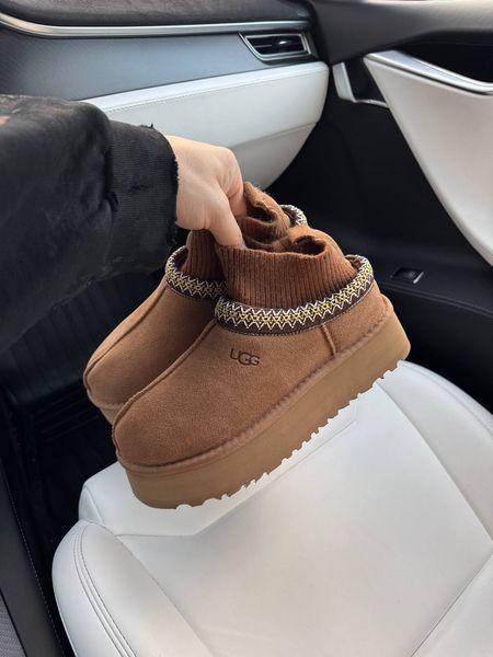 UGG Australia США Tasman Platform Sock Chestnut Уггі тасман платформа руді замшеві Австралія - Розмір 35 (US 4) 2110100682 фото