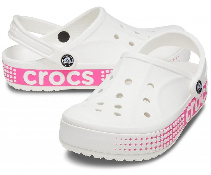 Crocs Оригінал Bayaband Logo Motion ™ Clog Білі Жіночі Крокс США (206852-001) - 36 (Стопа 22.5-23.2см) M4/W6 100940 фото